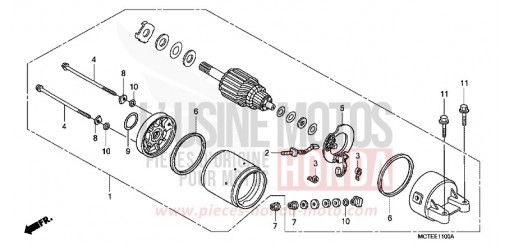 MOTEUR DE DEMARRAGE FJS400D6 de 2006